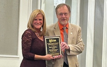 Steve receiving his award